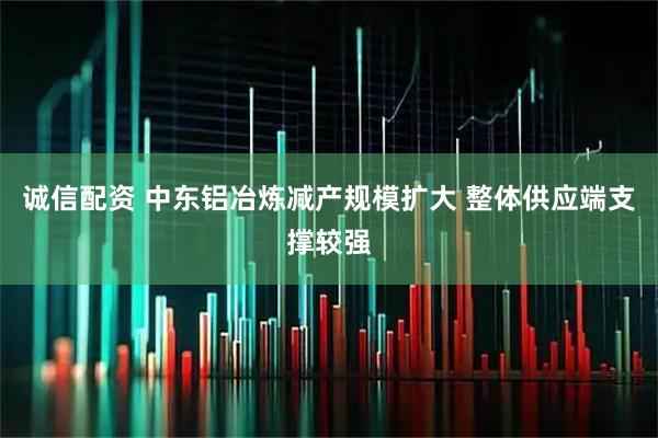 诚信配资 中东铝冶炼减产规模扩大 整体供应端支撑较强