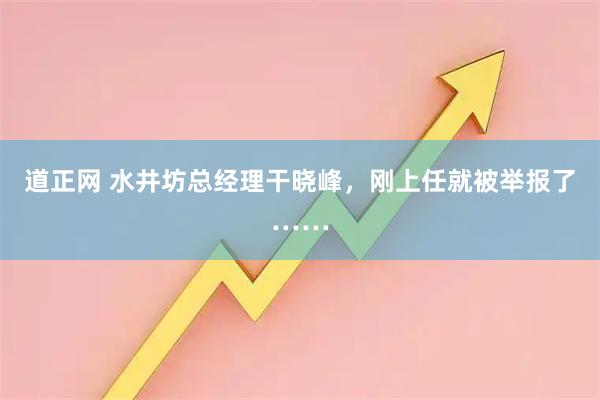 道正网 水井坊总经理干晓峰,刚上任就被举报了……